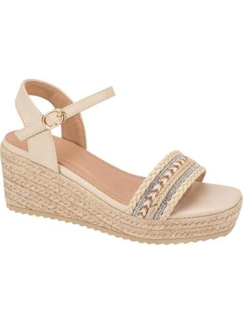 SANDALIA PLATAFORMA BEIGE/HUESO VI LINE