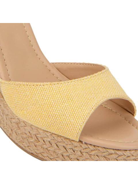SANDALIA PLATAFORMA AMARILLO VI LINE