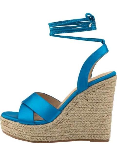 SANDALIA PLATAFORMA AZUL VI LINE FASHION