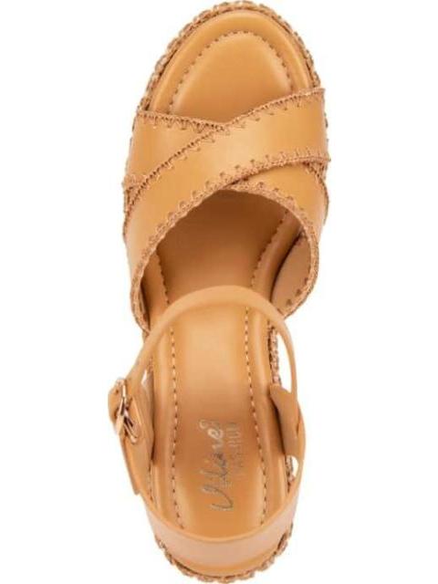 SANDALIA PLATAFORMA CAMEL VI LINE FASHION