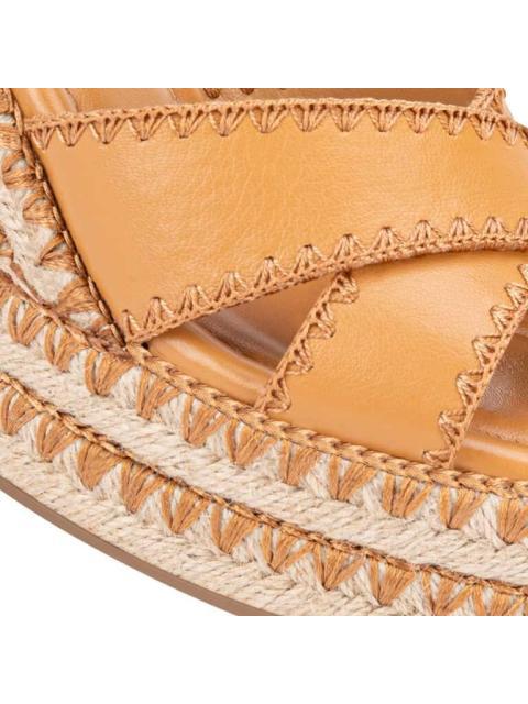 SANDALIA PLATAFORMA CAMEL VI LINE FASHION