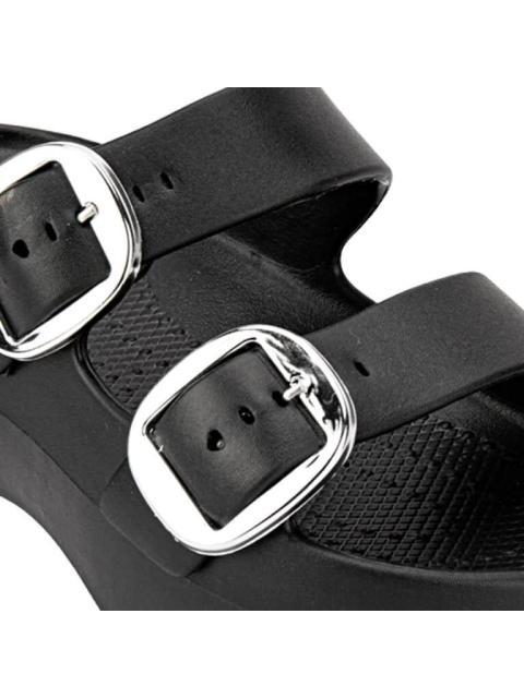 SANDALIA CHUNKY NEGRO GREEN BOX