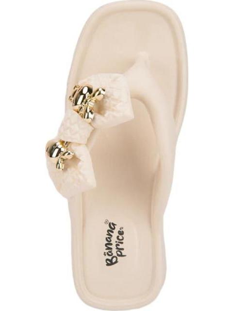 SANDALIA DE PLAYA MOÑO BEIGE/HUESO BANANA PRICE