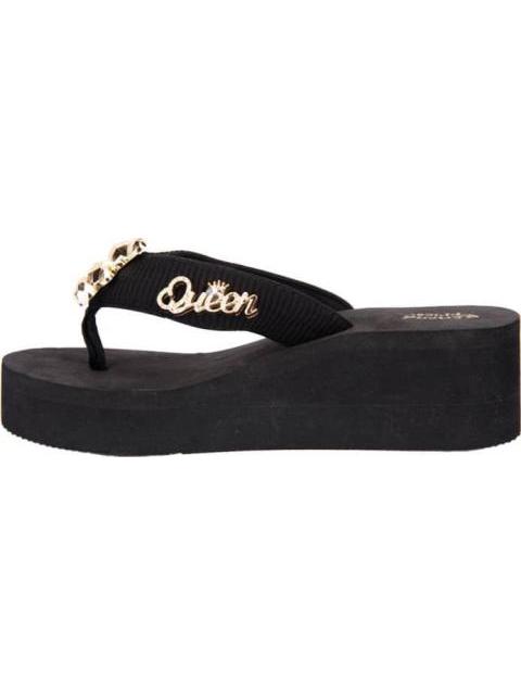 SANDALIA CON PLATAFORMA NEGRO BANANA PRICE