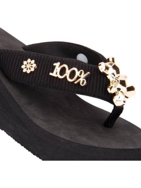 SANDALIA CON PLATAFORMA NEGRO BANANA PRICE