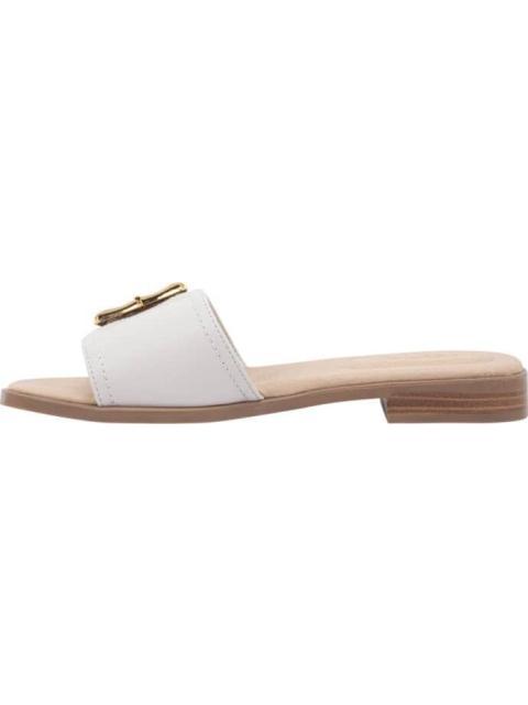 SANDALIA HEBILLA BEIGE/HUESO VI LINE