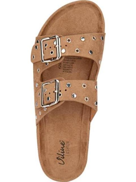 SANDALIA ESTOPEROLES CAMEL VI LINE FASHION