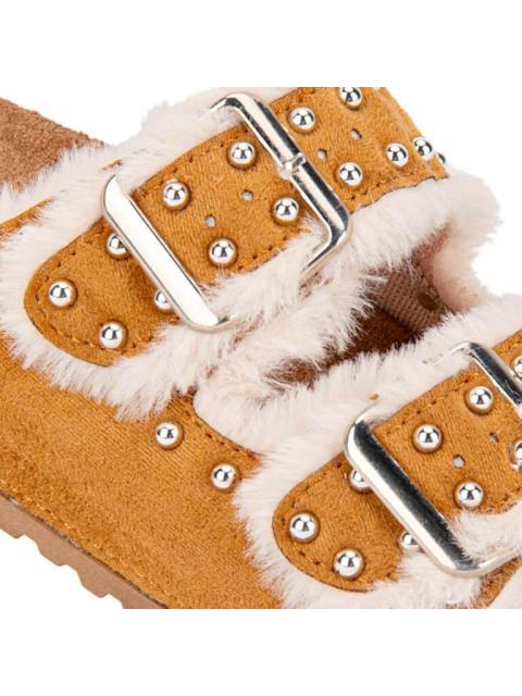 SANDALIA ESTOPEROLES CAMEL VI LINE FASHION