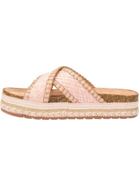 SANDALIA RAFIA ROSA VI LINE