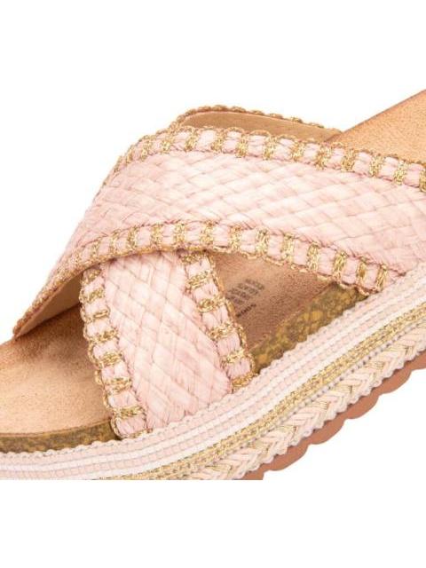 SANDALIA RAFIA ROSA VI LINE