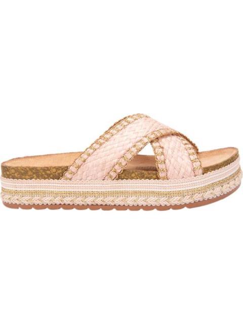 SANDALIA RAFIA ROSA VI LINE