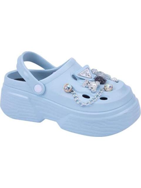 SANDALIA ZUECO AZUL BANANA PRICE