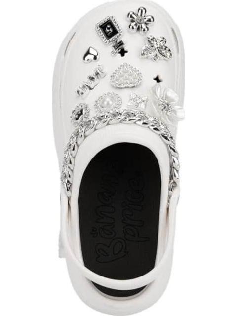 SANDALIA ZUECO BLANCO BANANA PRICE
