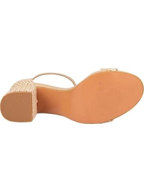 SANDALIA TACON ANCHO BEIGE YAELI
