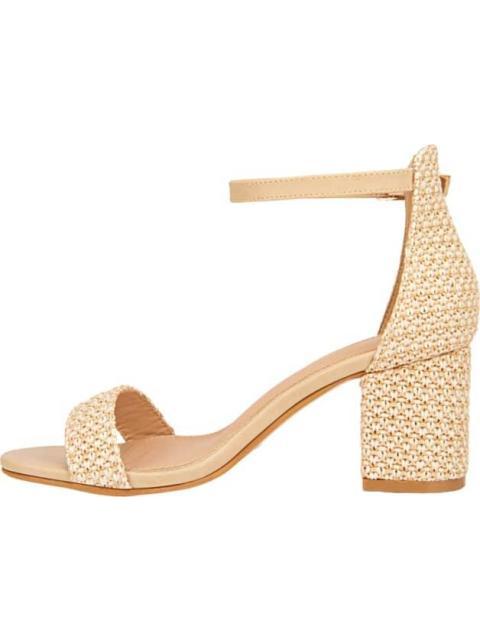 SANDALIA TACON ANCHO BEIGE YAELI