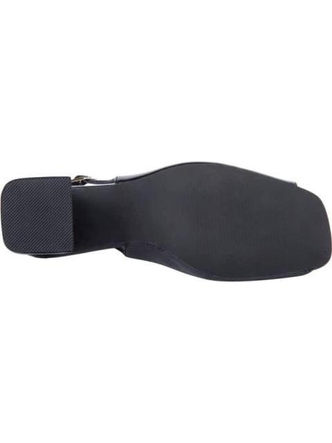 SANDALIA TACON ANCHO LISO NEGRO YAELI