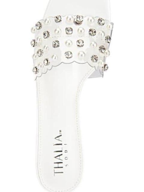 SANDALIA TACON ANCHO BLANCO THALIA SODI