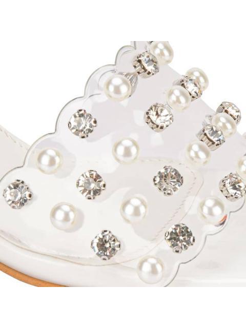 SANDALIA TACON ANCHO BLANCO THALIA SODI