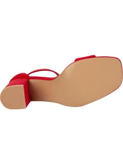 SANDALIA TACON ANCHO ROJO YAELI