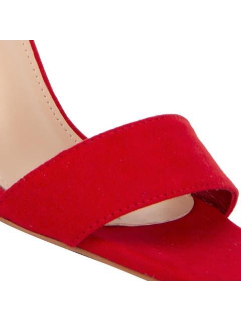 SANDALIA TACON ANCHO ROJO YAELI