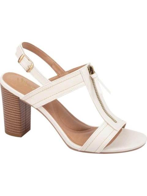 SANDALIA TACON MEDIO BEIGE/HUESO VI LINE