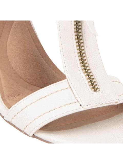 SANDALIA TACON MEDIO BEIGE/HUESO VI LINE