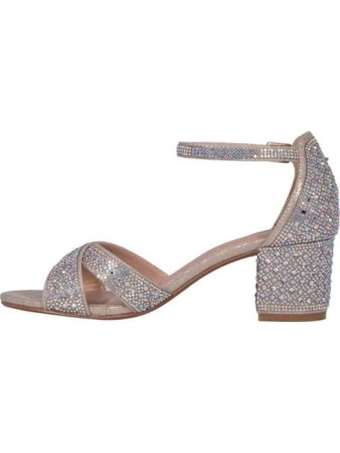 SANDALIA CON BRILLOS ORO MOLTO BELLO