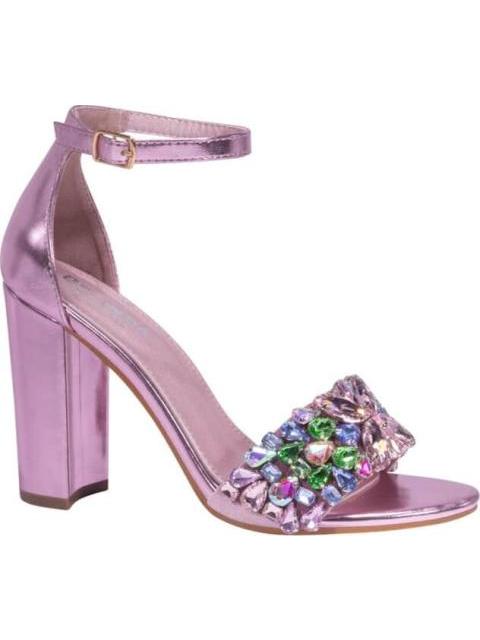 SANDALIA CON BRILLOS ROSA BELINDA PEREGRIN