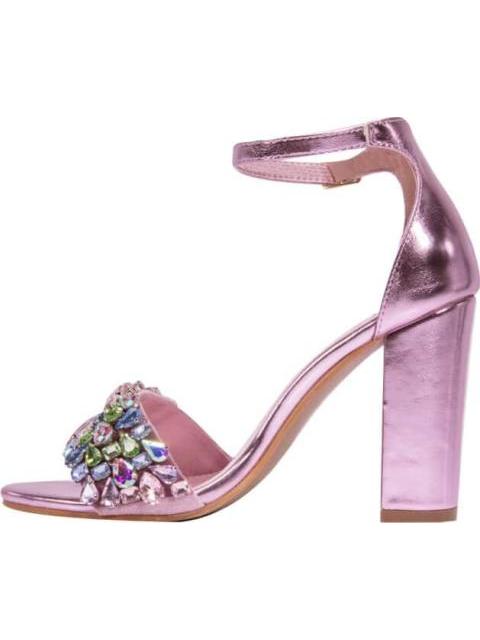 SANDALIA CON BRILLOS ROSA BELINDA PEREGRIN
