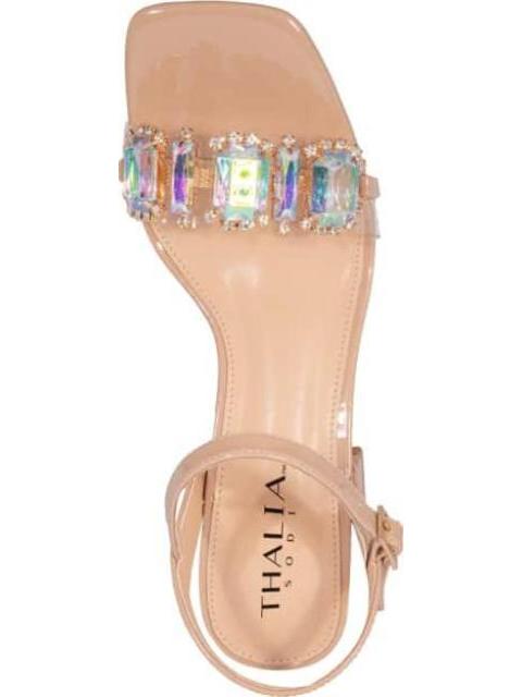 SANDALIA CON BRILLOS BEIGE THALIA SODI