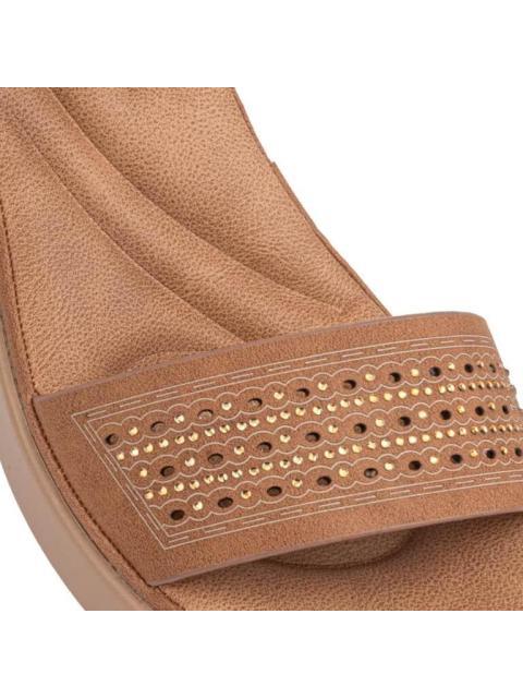 SANDALIA CONFORT CAMEL SHOSH
