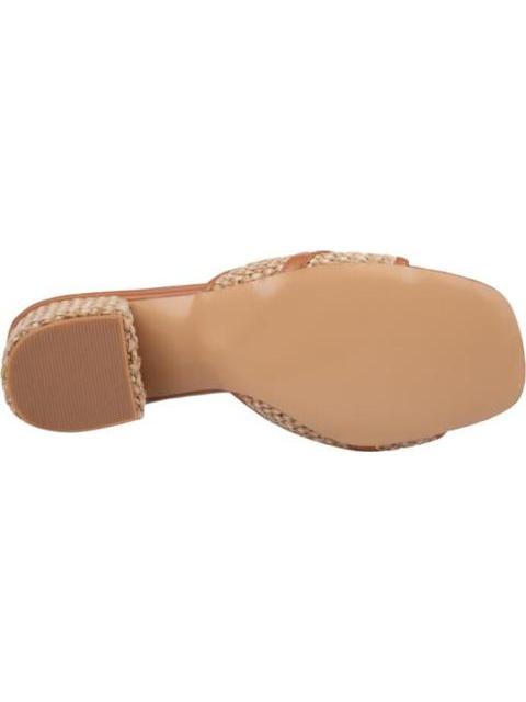 SANDALIA TACON CUADRADO CAMEL YAELI FASHION