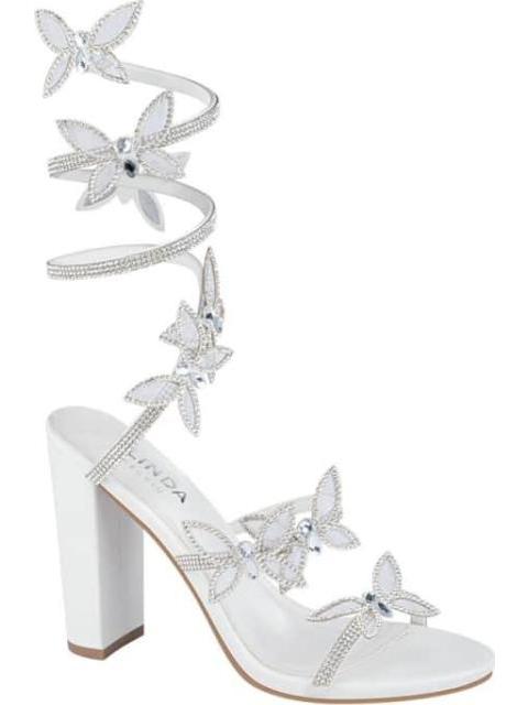 SANDALIA ESPIRAL MARIPOSAS BLANCO BELINDA PEREGRIN