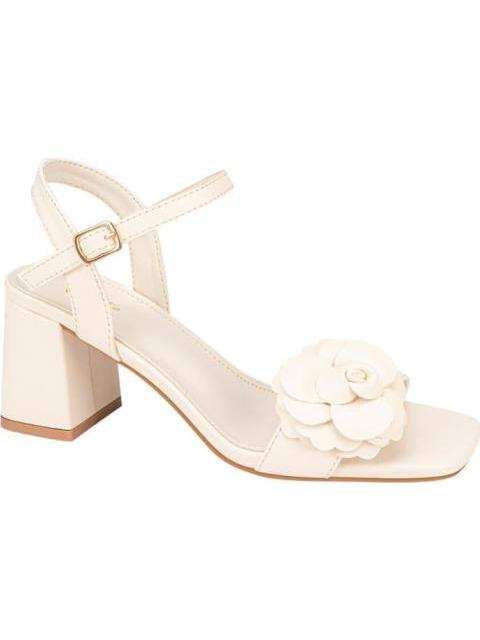 SANDALIA FLOR BEIGE/HUESO YAELI