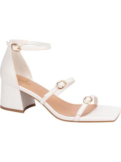 SANDALIA TACON CUADRADO BLANCO YAELI