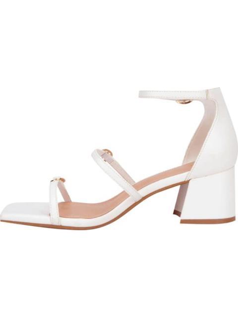SANDALIA TACON CUADRADO BLANCO YAELI