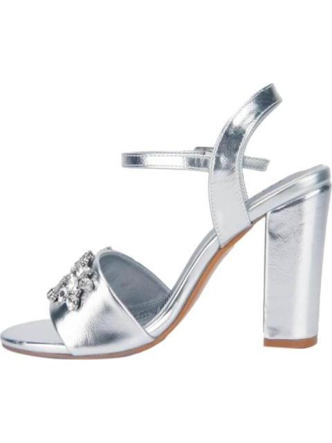 SANDALIA CON BRILLOS PLATA THALIA SODI