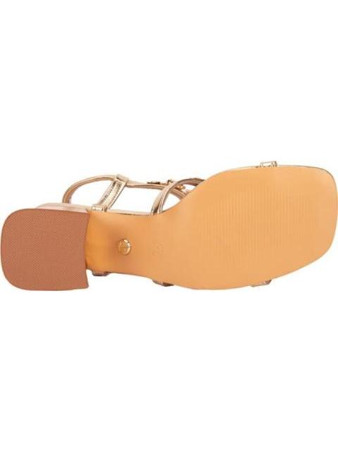 SANDALIA CON BRILLOS ORO THALIA SODI