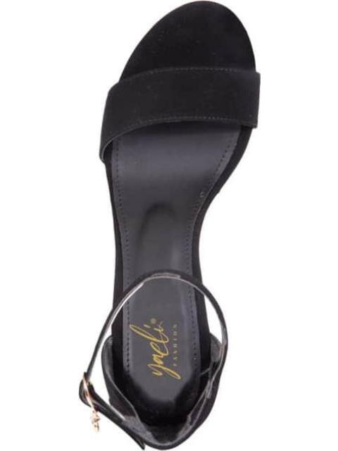 SANDALIA TACON PLATAFORMA NEGRO YAELI FASHION