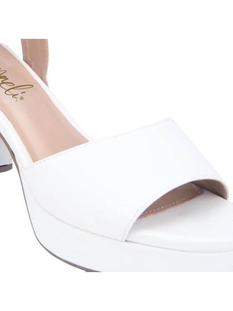SANDALIA TACON PLATAFORMA BLANCO YAELI