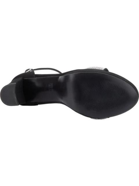 SANDALIA TACON PLATAFORMA CON BRILLOS NEGRO MOLTO BELLO