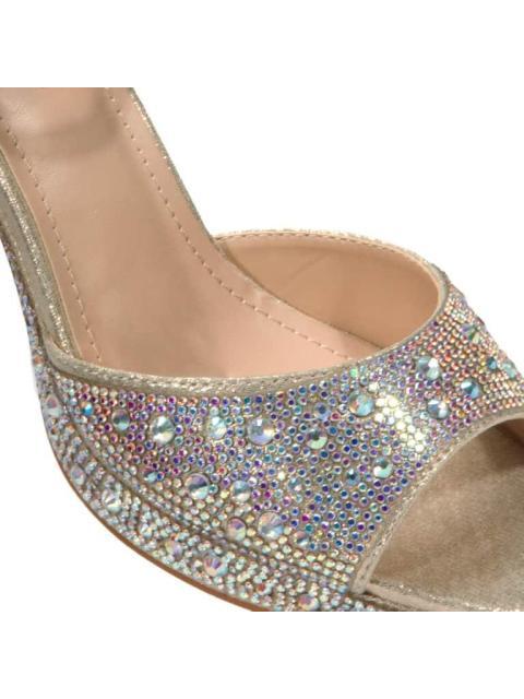 SANDALIA TACON PLATAFORMA BRILLOS ORO THALIA SODI