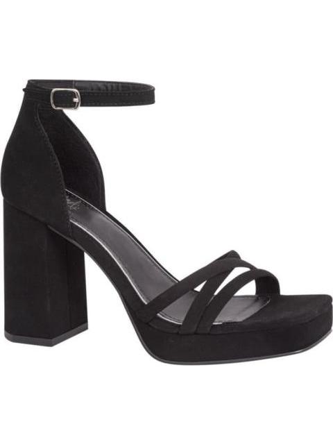 SANDALIA TACON PLATAFORMA TIRAS NEGRO YAELI