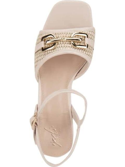 SANDALIA TACON CUADRADO BEIGE/HUESO YAELI FASHION