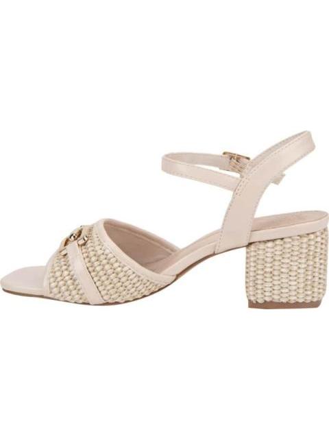 SANDALIA TACON CUADRADO BEIGE/HUESO YAELI FASHION
