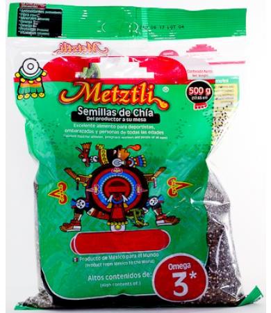 SEMILLA DE CHIA 500 G METZTLI
