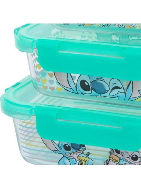 SET 3 TUPPERS VIDRIO MULTICOLOR DISNEY