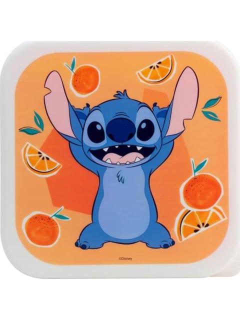 SET 3 TUPPERS STITCH MULTICOLOR DISNEY