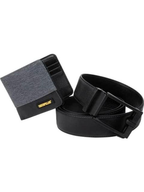 SET CINTURON CARTERA CAT SET NEGRO CATERPILLAR