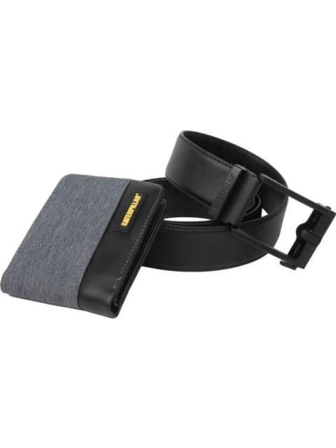 SET CINTURON CARTERA CAT SET NEGRO CATERPILLAR